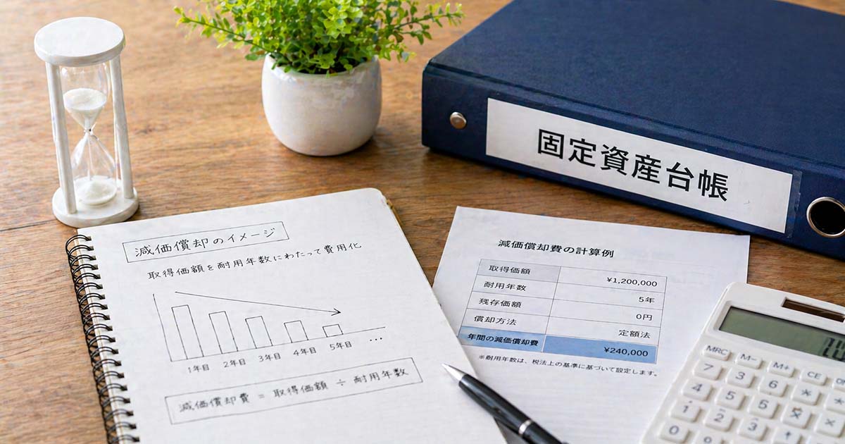 資産計上した場合の耐用年数・減価償却の基本