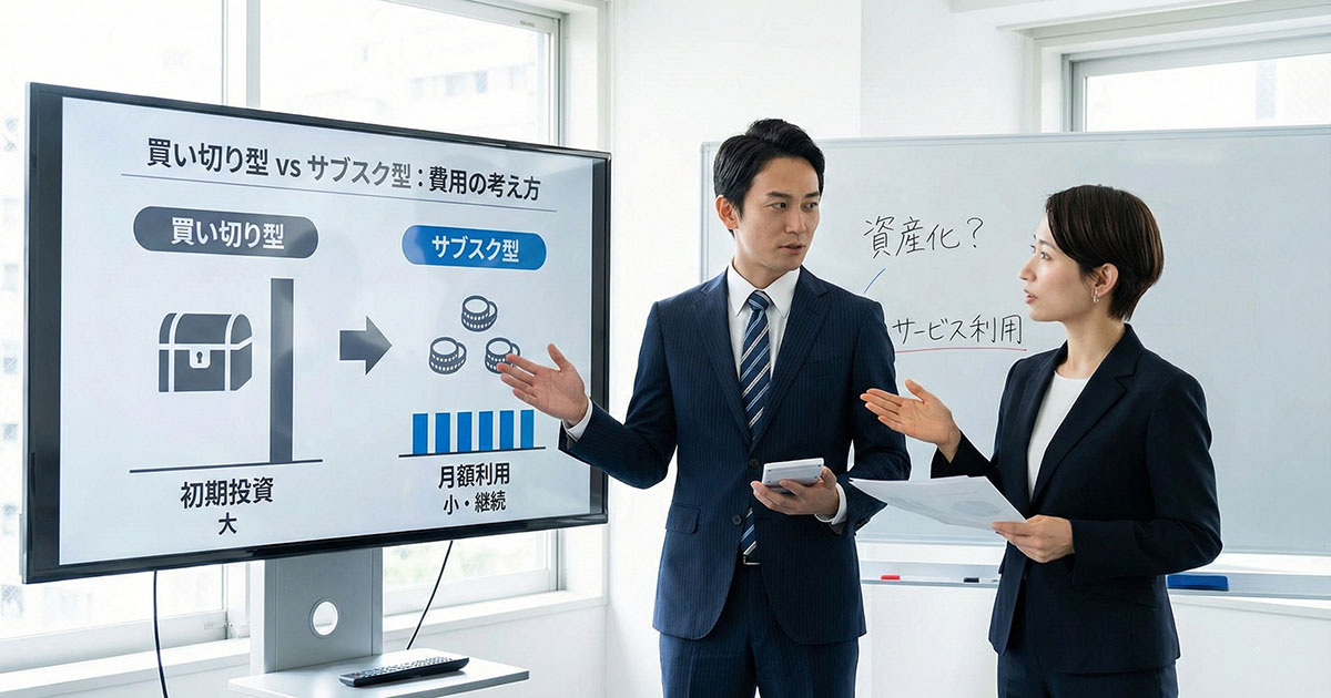 買い切り型ホームページとの費用の考え方の違い