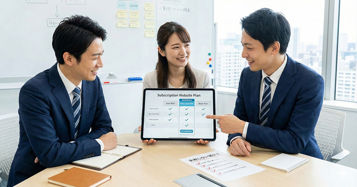失敗しないサブスク型ホームページ制作の選び方