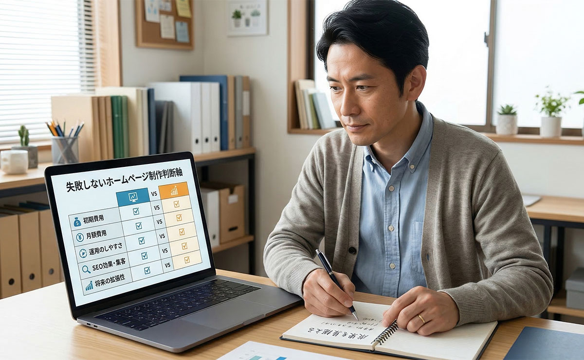 失敗しない選び方|小規模事業者が考えるべき判断軸