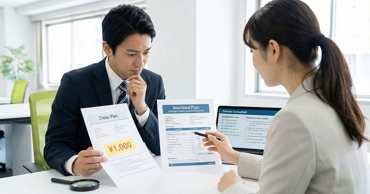 安さだけで選ぶと失敗する？月額費用で見るべき判断軸