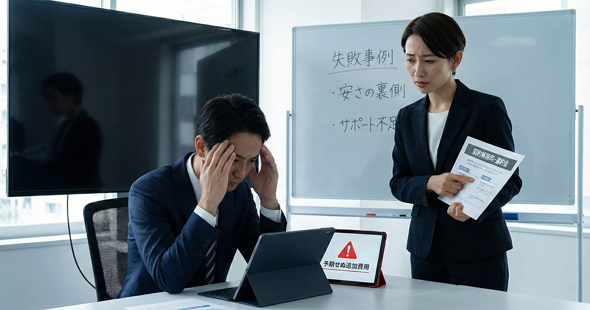 費用相場だけで判断すると失敗しやすい理由