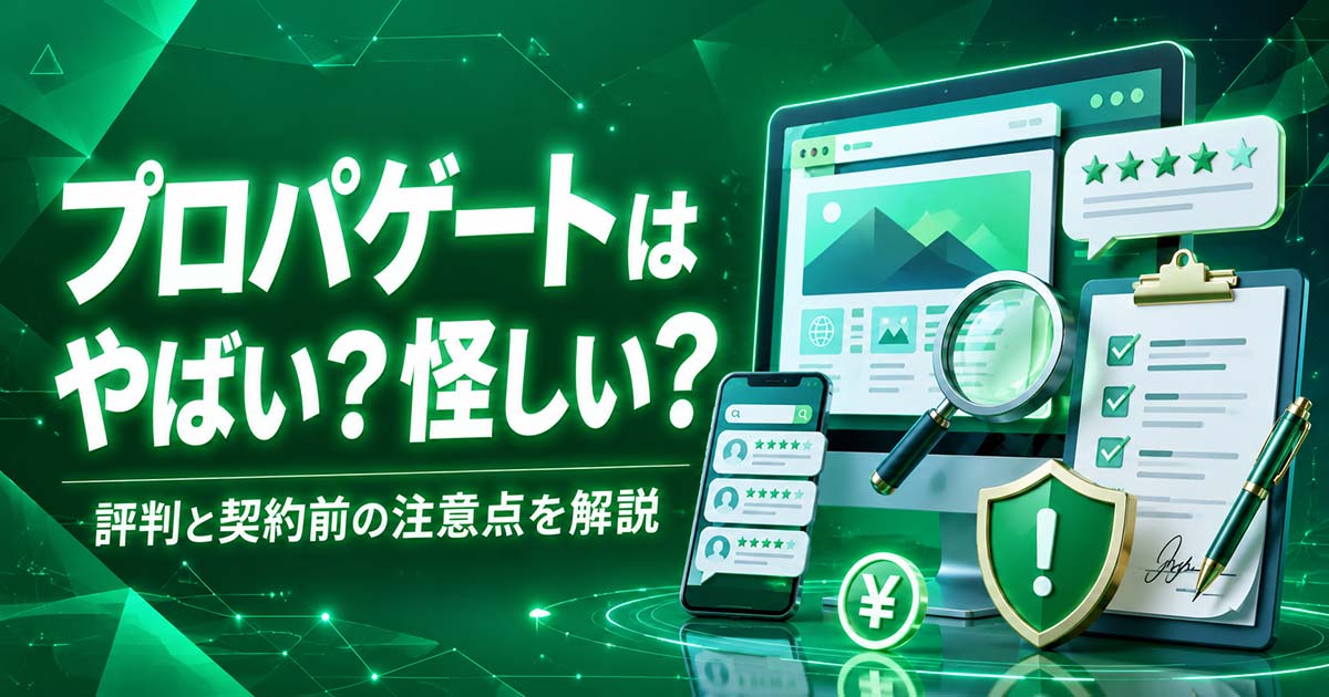 プロパゲートはやばい？怪しい？評判と契約前の注意点を解説