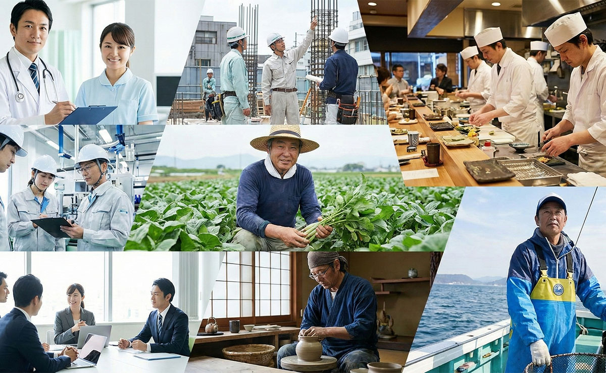 さまざまな業種に対応しています