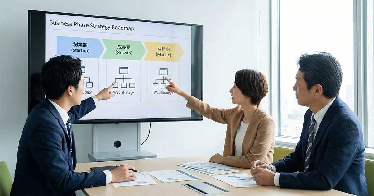 事業フェーズ別に考えるサブスク型ホームページ制作の向き・不向き