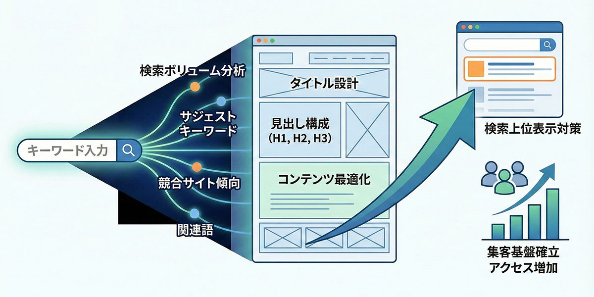 キーワードを踏まえたSEO設計