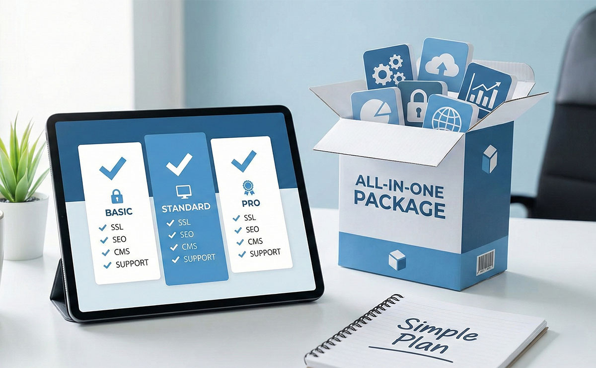 必要な機能がはじめから含まれた、わかりやすい料金体系