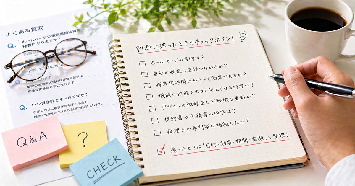 よくある質問と判断に迷ったときのチェックポイント