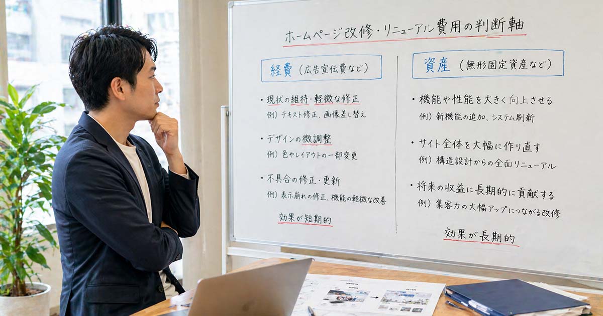 リニューアル・改修費用は経費？資産？判断軸を解説